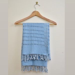 Light Blue Thai Woven Shawl